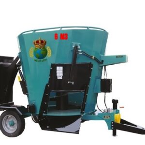 Dikey Yem Karma Dağıtma Makinesi 6 M3 Şaftlı Tek Helezonlu