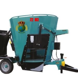 Dikey Yem Karma Dağıtma Makinesi 22 M3 Şaftlı Çift Helezonlu