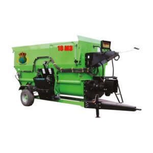 Yatay Yem Karma Dağıtma Makinesi 18 M3 Şaftlı Çift Helezonlu